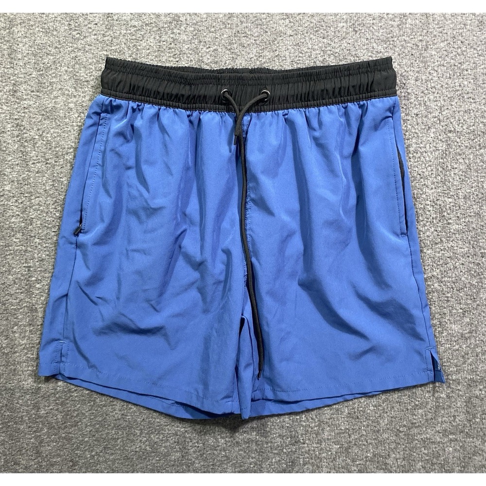 Shein Blue Black Athletic Basketball Shorts Mens Size M